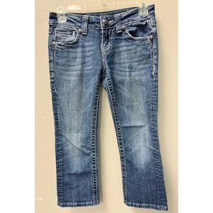 Miss Me Women's Capri Jeans Size‎ 25 Medium Wash